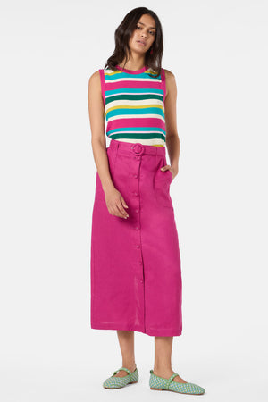 Gorman - Dahlia Midi Skirt - raspberry