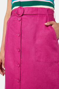 Gorman - Dahlia Midi Skirt - raspberry