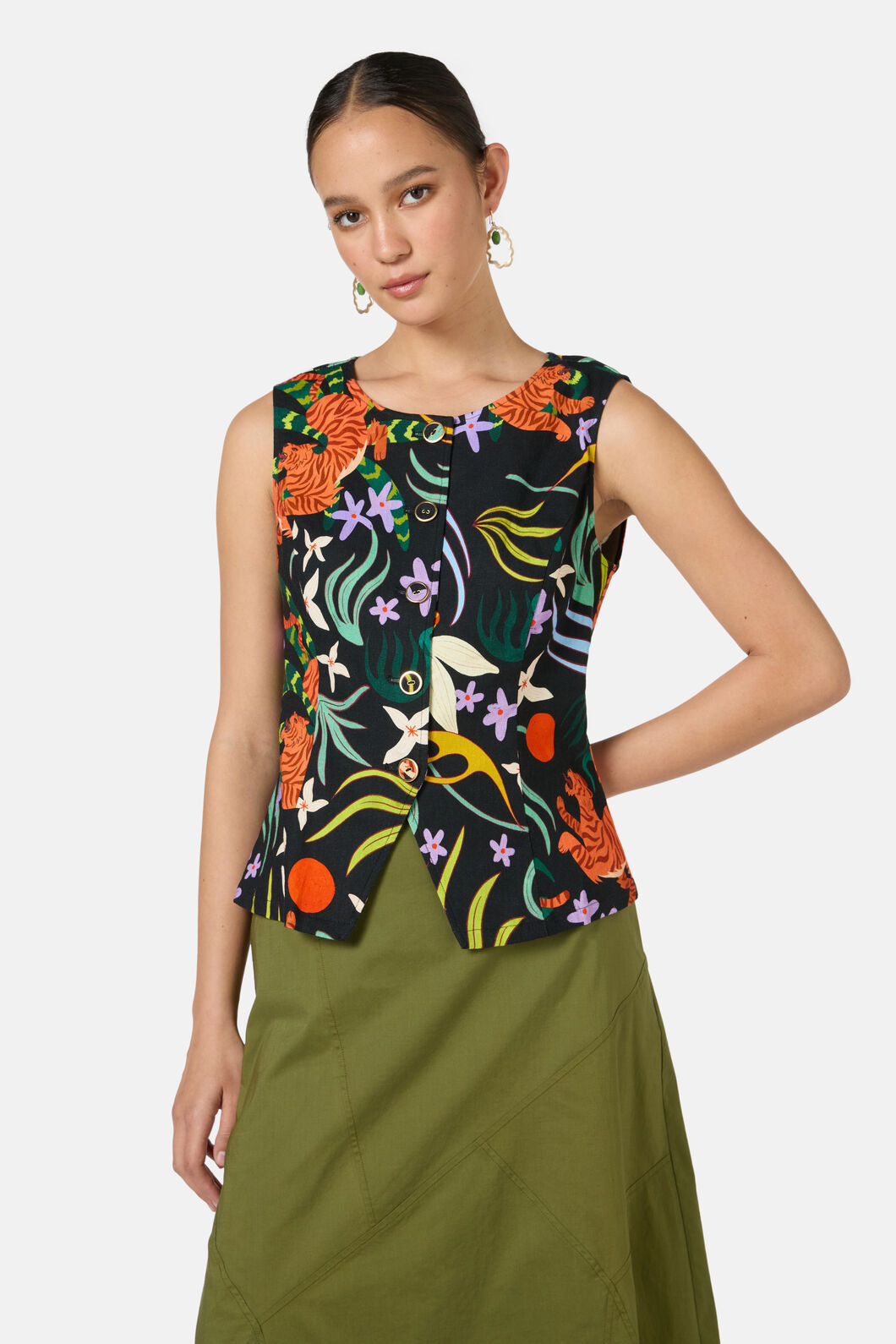 Gorman - Dancing Playmates Vest - print