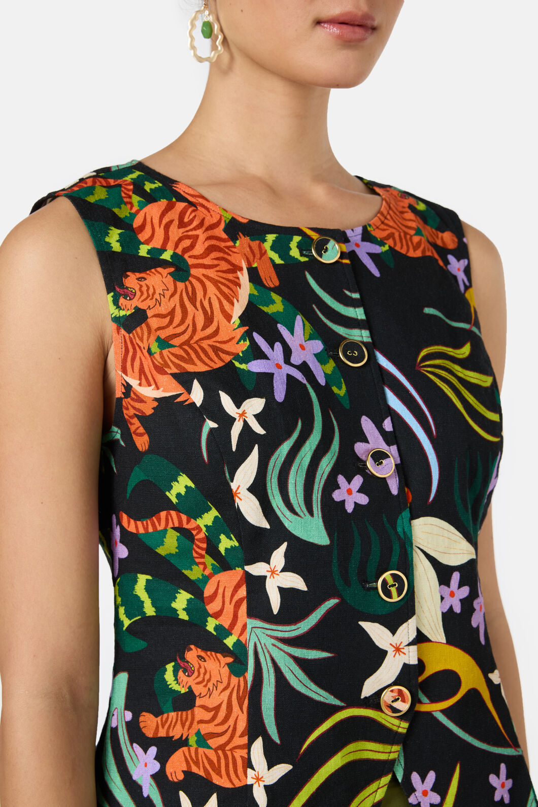 Gorman - Dancing Playmates Vest - print