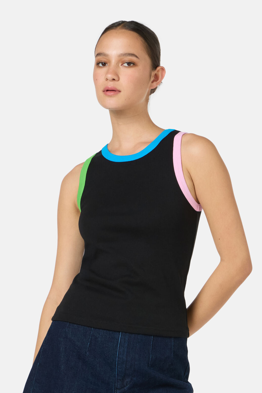 Gorman - Chloe Contrast Tank - black