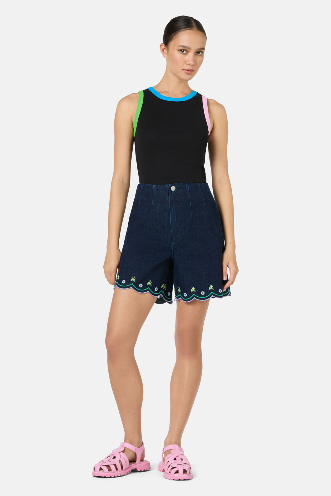 Gorman - Chloe Contrast Tank - black