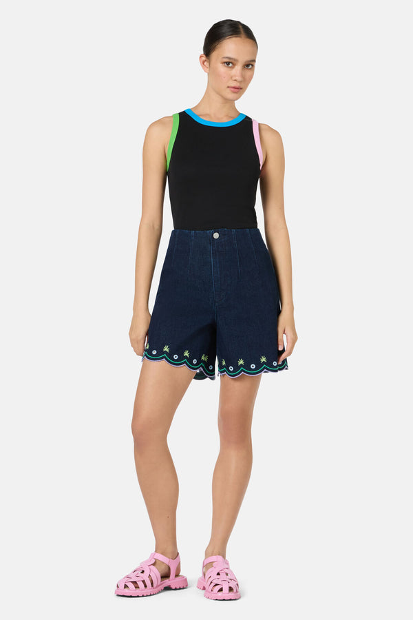 Gorman - Chloe Contrast Tank - black