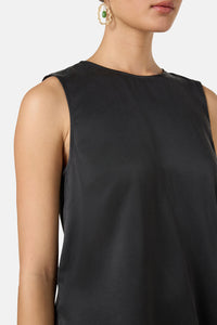 Gorman - Anika Sandwashed Silk Tank - black
