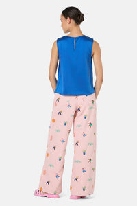 Gorman - Anika Sandwashed Silk Tank - blue