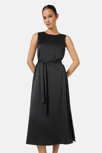 Gorman - Kirby Sandwashed Silk Dress - black