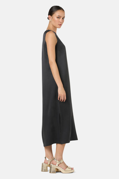 Gorman - Kirby Sandwashed Silk Dress - black