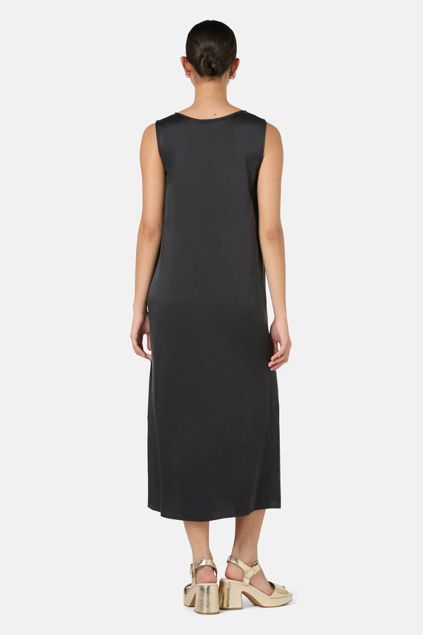 Gorman - Kirby Sandwashed Silk Dress - black