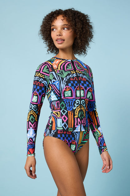 Gorman - Atrium Print Rashie - print