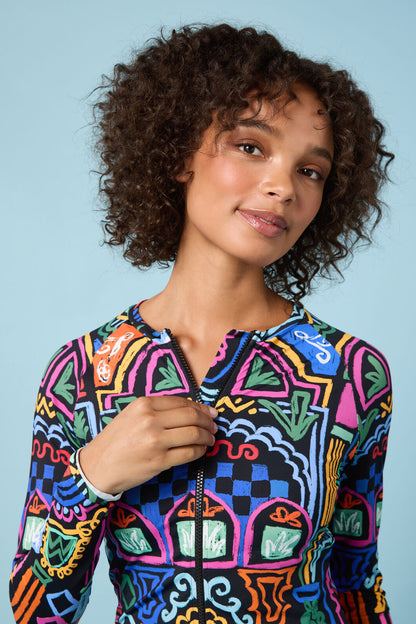 Gorman - Atrium Print Rashie - print