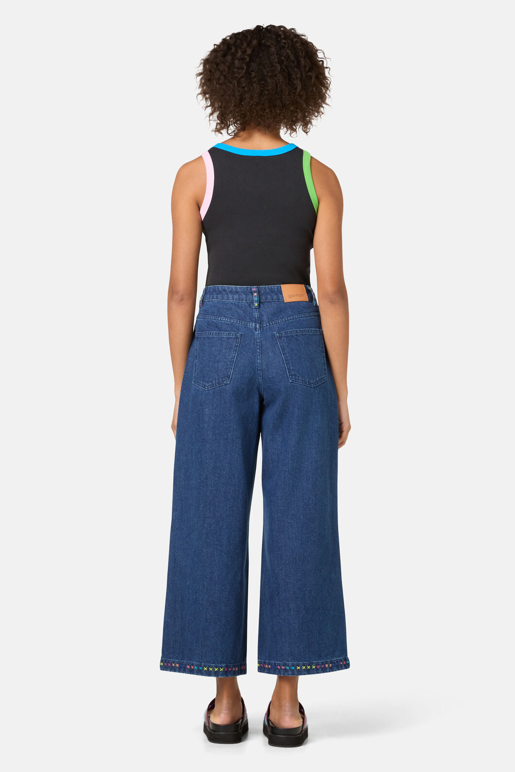 Gorman - Atrium Embroidered Denim Culot - denim