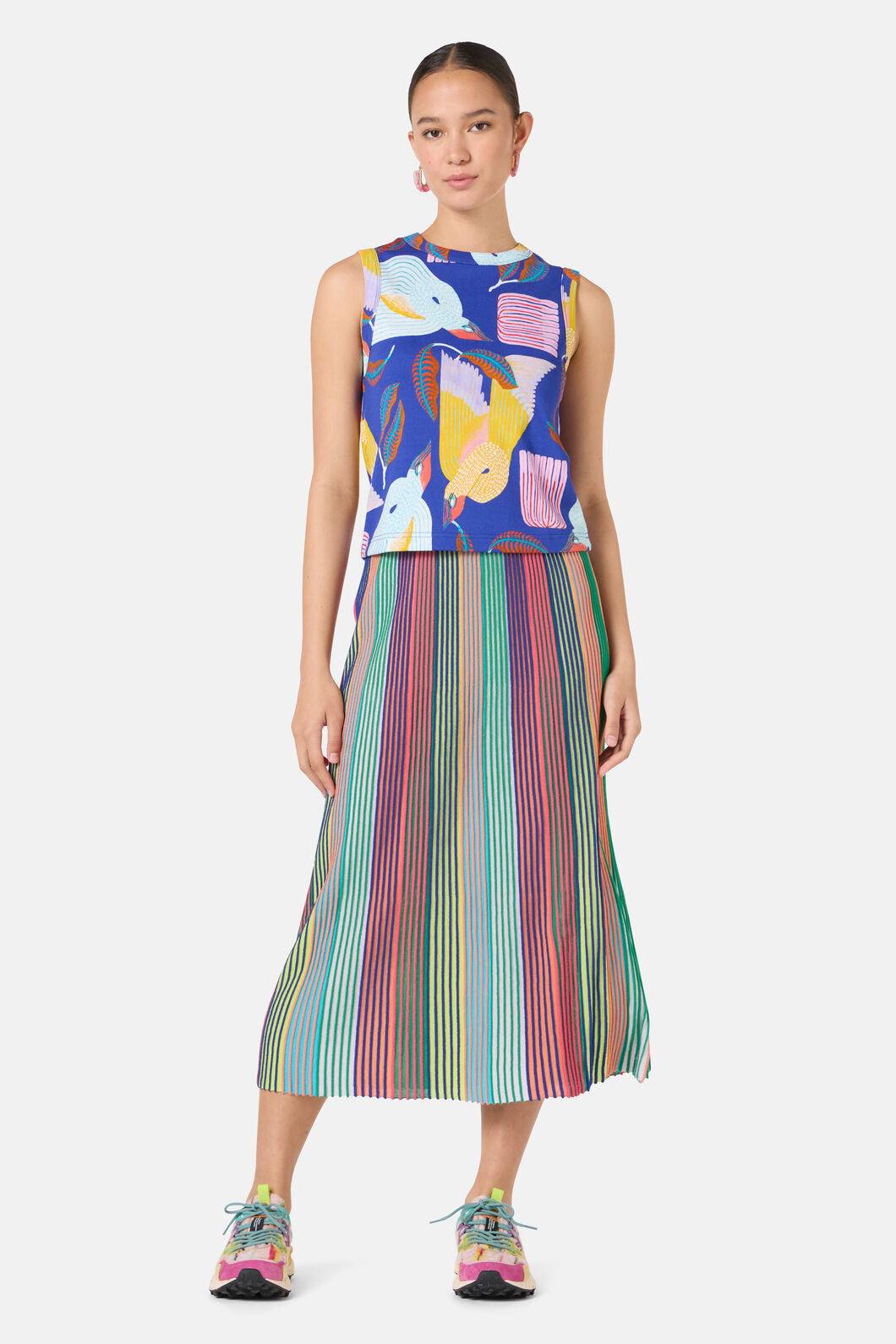 Gorman - Past Lover Print Rib Tank - print