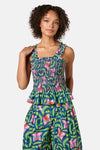 Gorman - In Secret Ruched Print Tank - print