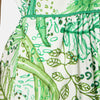 Tree Fern Print Tiered Dress