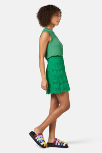 Gorman - Fern Anglaise Scallop Skirt - green
