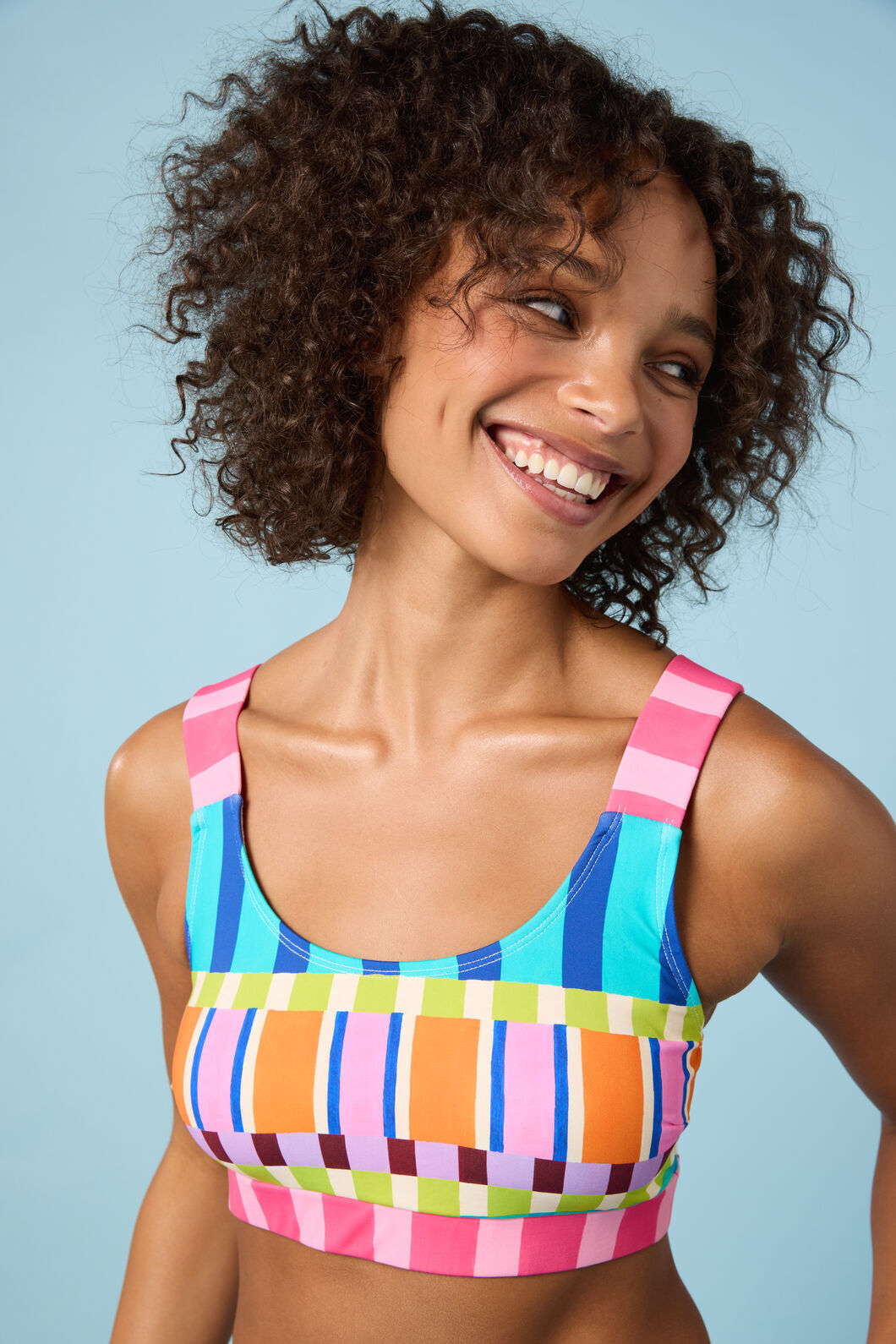 Gorman - Holiday Stripe Bikini Top - print