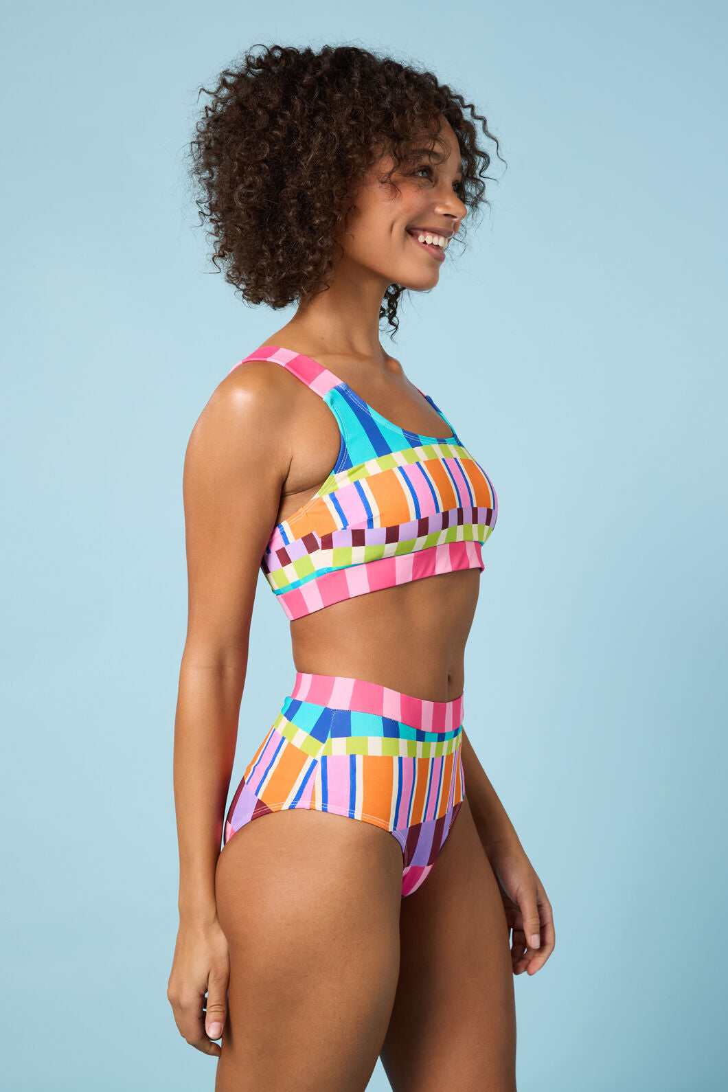 Gorman - Holiday Stripe Bikini Bottom - print