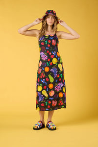 Gorman - Fruit Party Linen Slip Dress - print