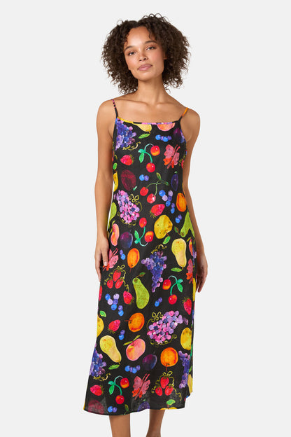 Gorman - Fruit Party Linen Slip Dress - print