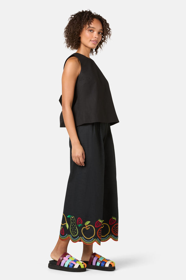 Gorman - Lucy Cotton Tie Tank - black