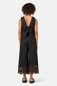Gorman - Lucy Cotton Tie Tank - black