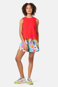 Gorman - Lucy Cotton Tie Tank - red