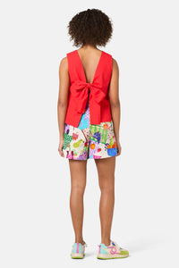 Gorman - Lucy Cotton Tie Tank - red