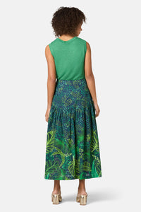 Gorman - Tree Fern Print Midi Skirt - print