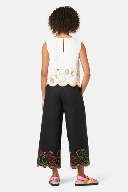 Gorman - Fruity AnglaiseEmbroideredTank - white