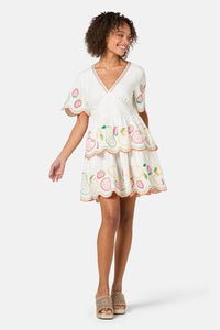 Gorman - Fruity Anglaise Emb Dress - white