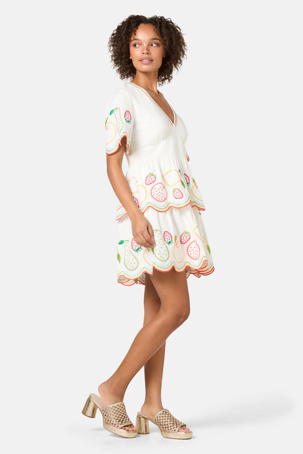 Gorman - Fruity Anglaise Emb Dress - white