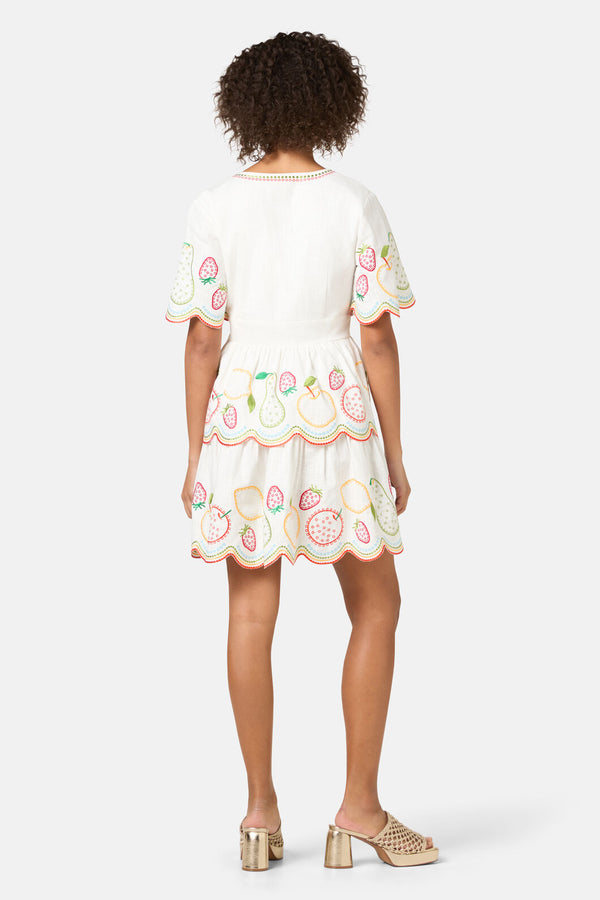 Gorman - Fruity Anglaise Emb Dress - white