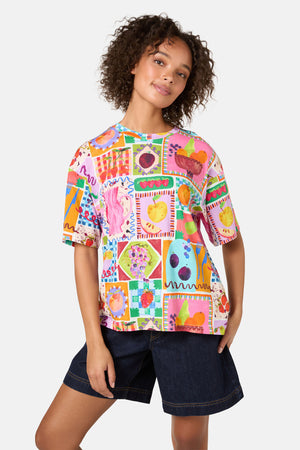 Gorman - Fruit Party Print OversizedTee - print