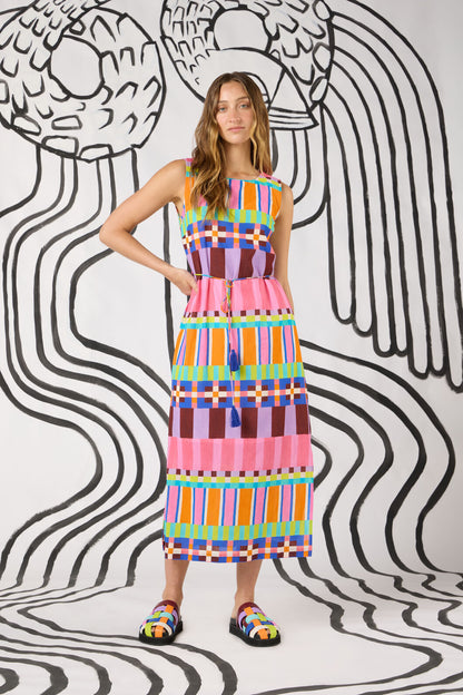 Gorman - Holiday Stripe Long Dress - print