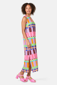 Gorman - Holiday Stripe Long Dress - print