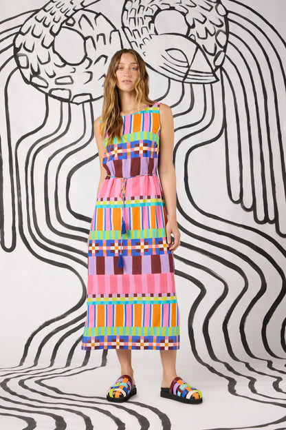 Gorman - Holiday Stripe Long Dress - print