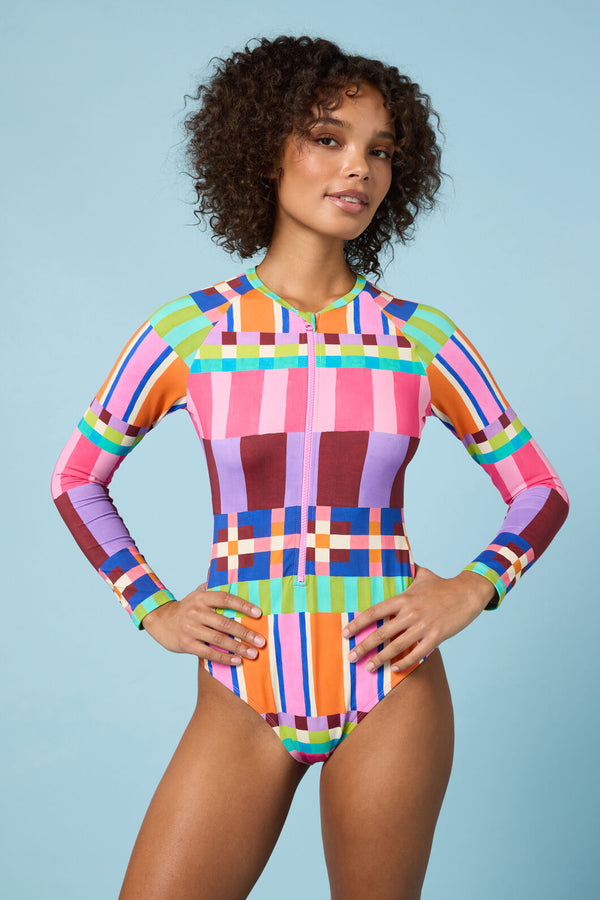 Gorman - Holiday Stripe Surfsuit - print