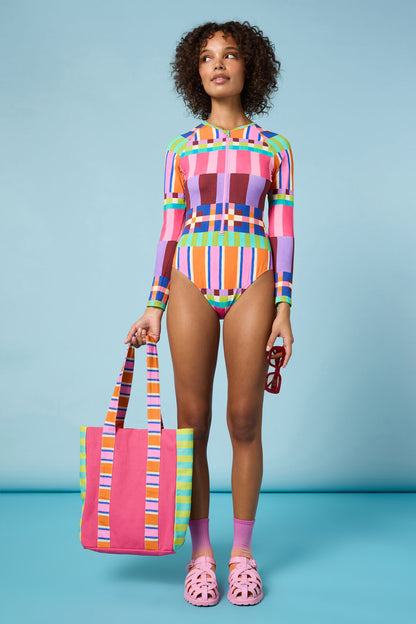 Gorman - Holiday Stripe Surfsuit - print