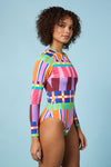 Gorman - Holiday Stripe Surfsuit - print