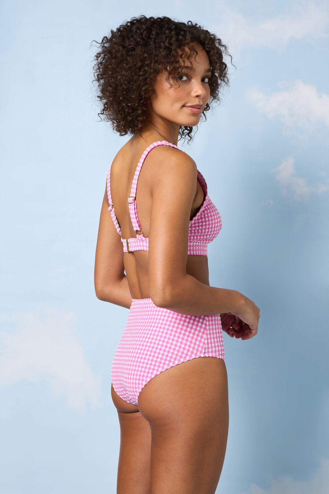 Gorman - Gingham Bikini Bottom - pink