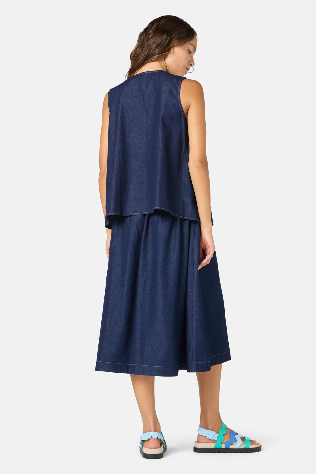 Gorman - Gabrielle Chambray Top - indigo