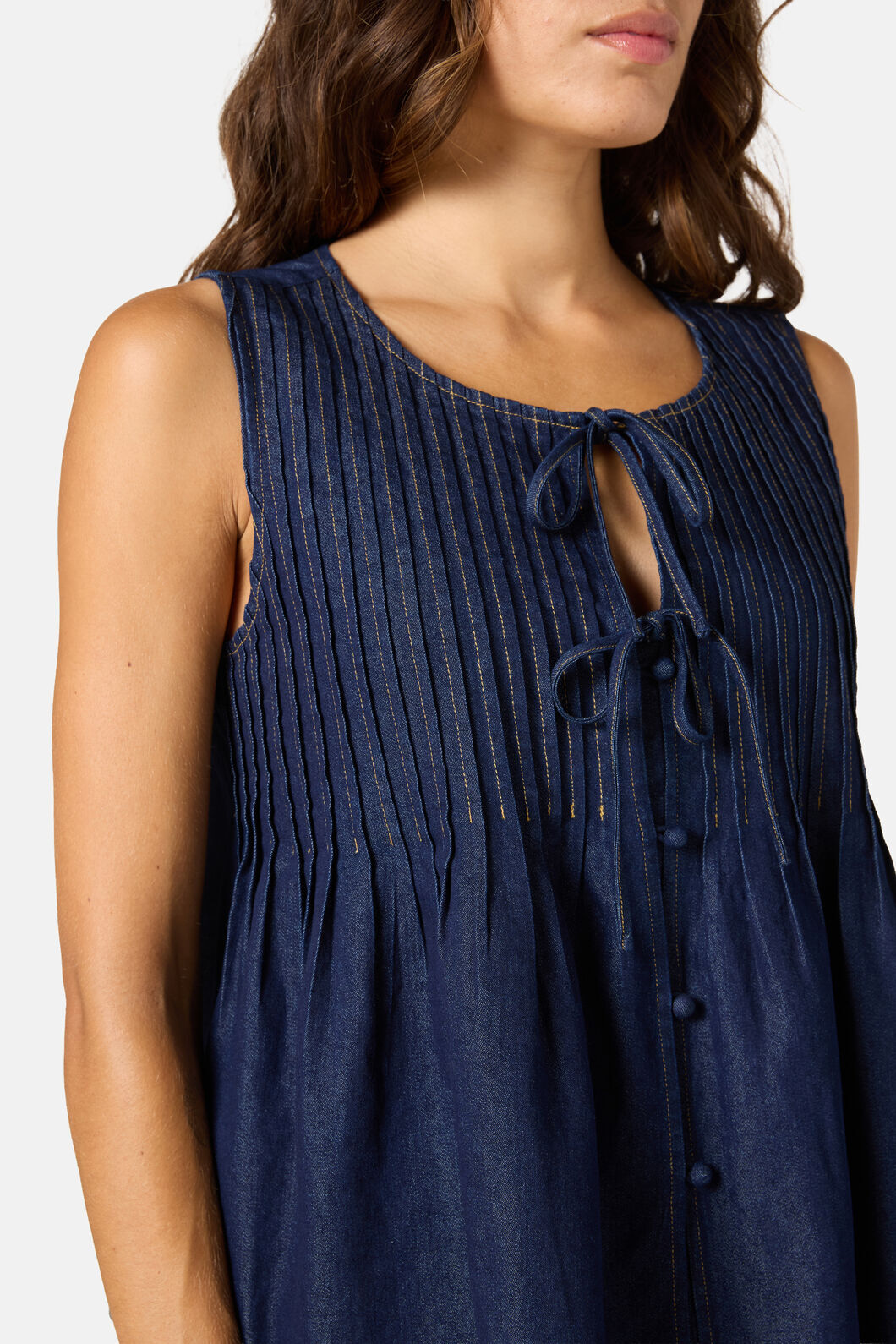 Gorman - Gabrielle Chambray Top - indigo