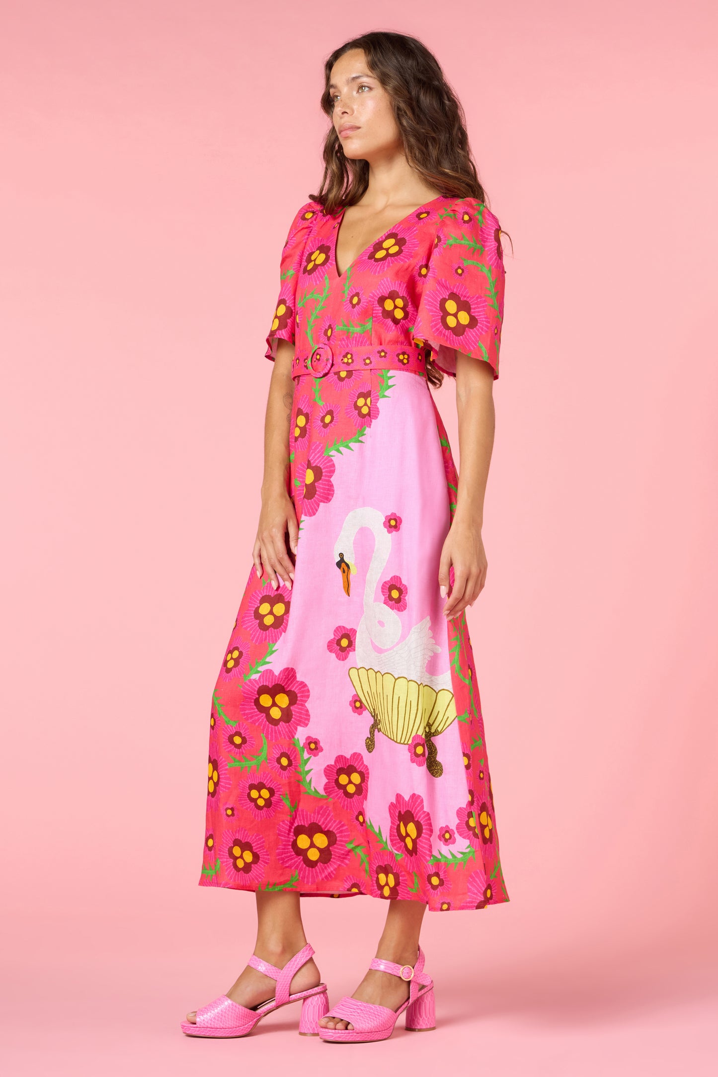 Eros Linen Summer Maxi Dress