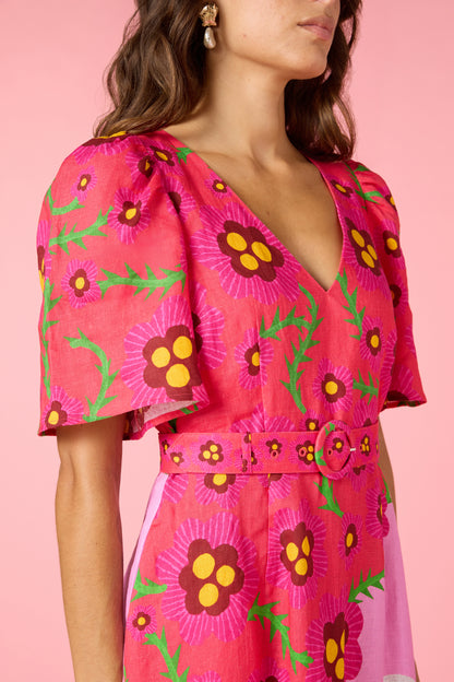 Eros Linen Summer Maxi Dress