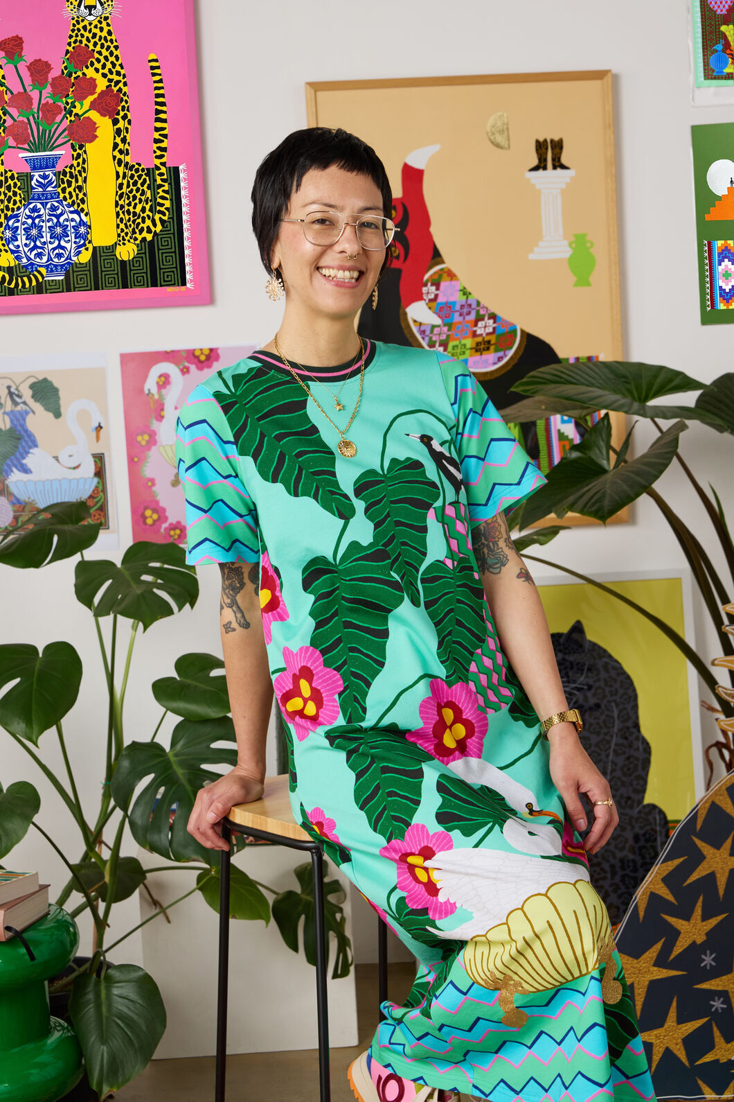 Gorman - Eros Print Tee Dress - print