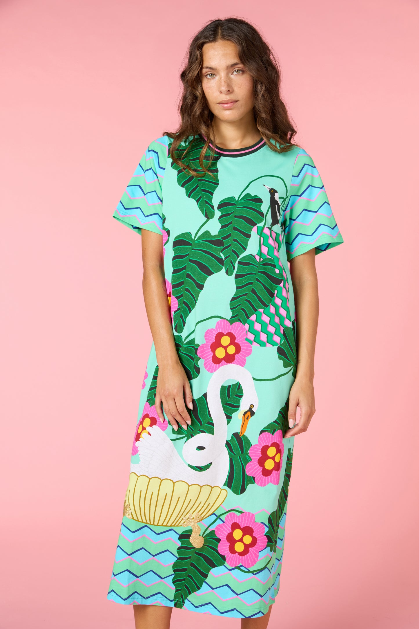 Eros Print Tee Dress