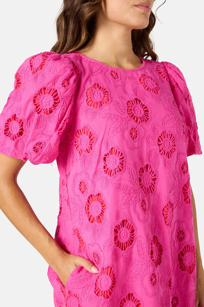 Gorman - Peek A Bloom Shift Dress - pink