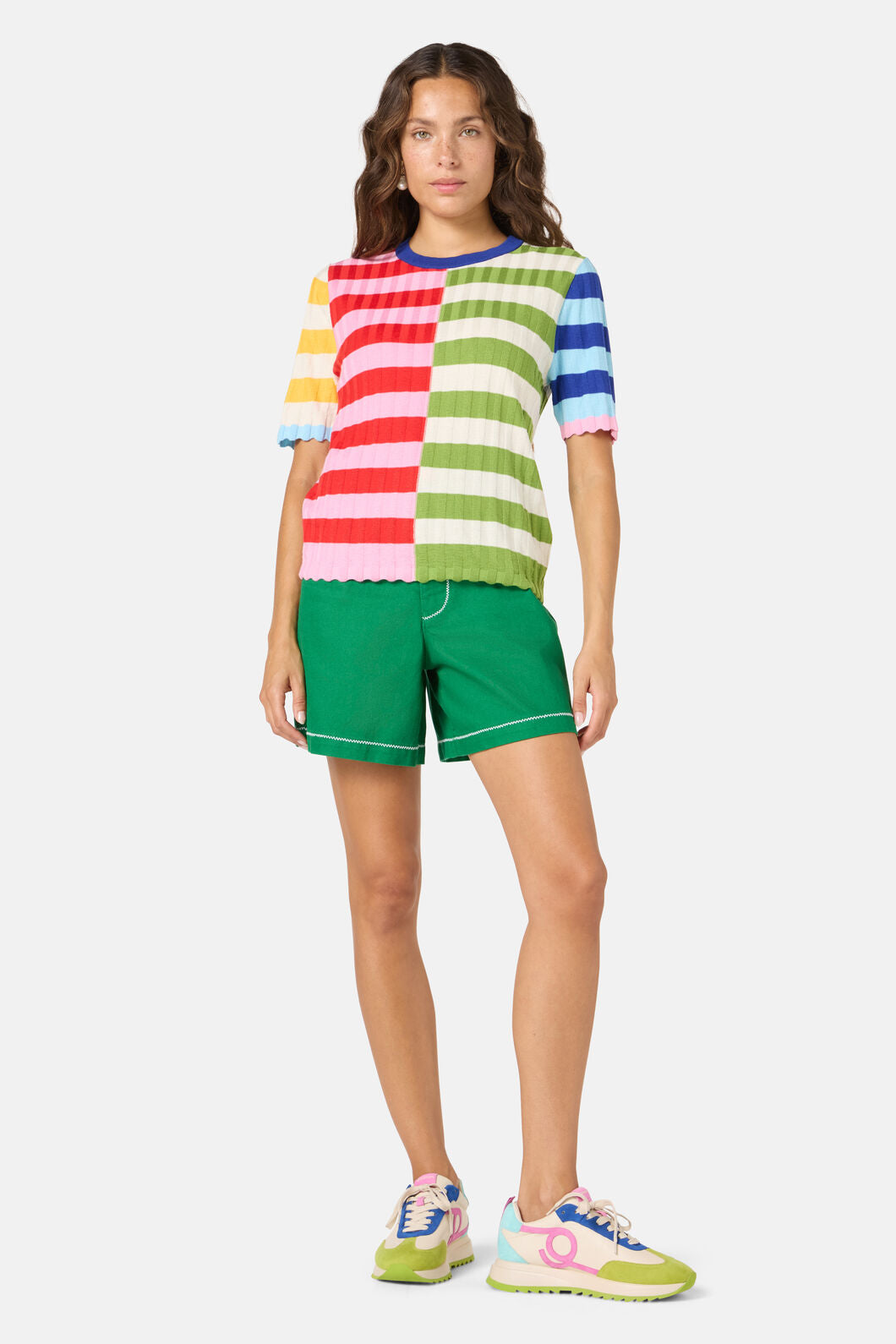 Gorman - Stripe Pop Knit Top - multi