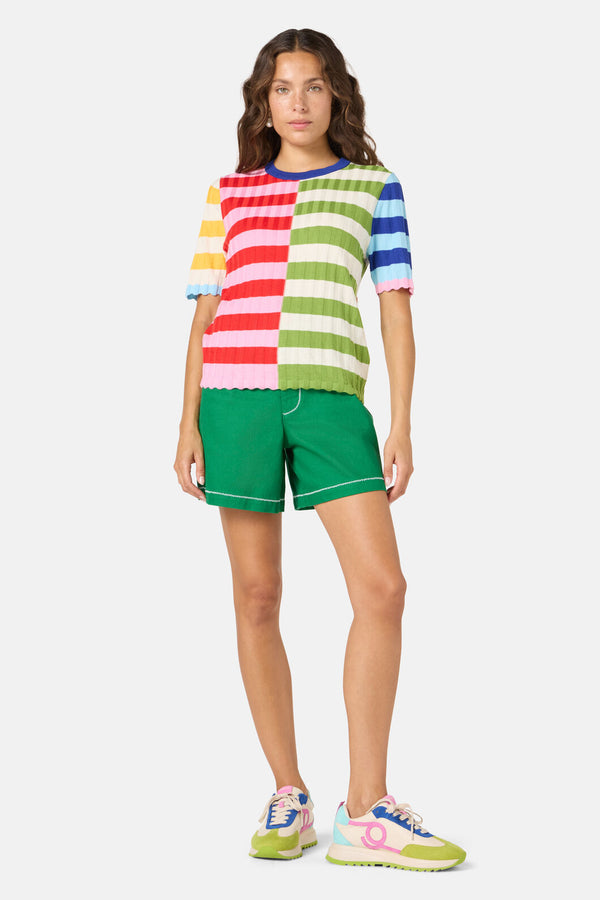 Gorman - Stripe Pop Knit Top - multi