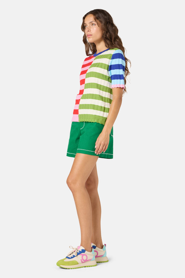 Gorman - Stripe Pop Knit Top - multi